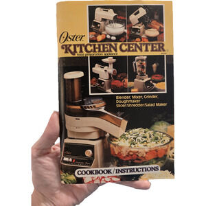 Vintage 1982 Oster Kitchen Center Cookbook & Instruction Manual